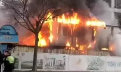 İşçilerin konteynerinde yangın