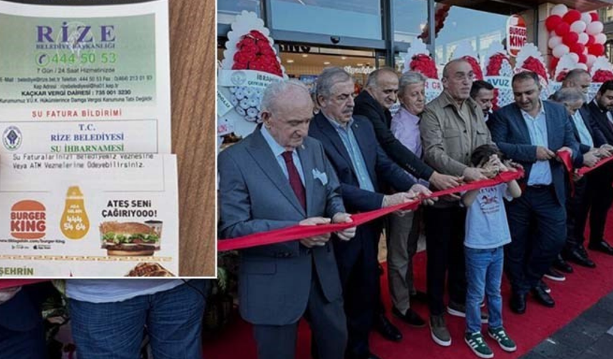 Rize Belediyesi "Ateş seni çağırıyor" diye reklam yaptı!